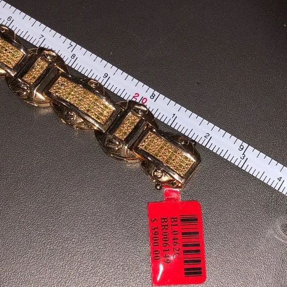 Real diamond custom made men bracelet unbeatable NOT CZ not fake best gift SALE